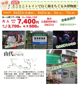 山代　とことこトレインで行く 錦まちぐるみ博物館